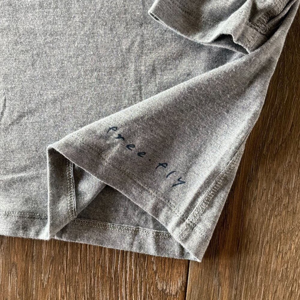 Free Fly men's Bamboo Flex gray/navy quarter zip size Large - Picture 4 of 12
